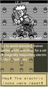It can also be up and down. Pokemon Red Lt Surge Gym 9gag