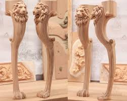 Wood Table Legs Lion Head And Paw Set Of 4 Etsy In 2020 Carved Table Legs Wood Table Legs Carved Table