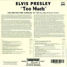 Elvis Presley Too Much The British Hmv Singles 57 E58