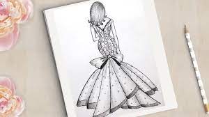 how to draw a beautiful dress like butterfly تعلم كيف ترسم فستان art drawings sketches simple easy drawings art drawings sketches