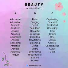 @bambidoesbeauty skinfluencers are the n. Power Thesaurus We Ve Prepared For You Wonderful And Huge Word List For Beauty Don T Forget To Check It Out Every Week Meanwhile You Can Find 1k Beauty Synonyms Following The Link