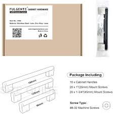 Look below to see some of the work we've provided. Buy Fulgente European Modern Cabinet Pulls Stainless Steel Kitchen Cabinets Hardware Drawer Handles Flat Black With Brushed Nickel Square Base 5 Inch Hole Spacing Length 128mm Pack Of 10 Online In Germany B07qr2j5rp