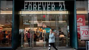 forever 21 files for bankruptcy