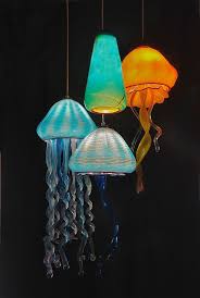 Jellyfish Pendant Lights By Rick Strini Fish Lamp Jellyfish Light Jellyfish Design