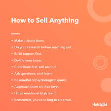How To Sell Anything To Anybody
