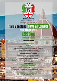 The coverage will be divided up between bbc and itv. Italy V England 2022 Six Nations Msg Tours