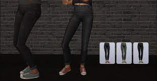Ello Sims Pantscowboyboots Ef And Hipflaredpantsboots Tf In 2021 Favorite Jeans Sims Grey Jean