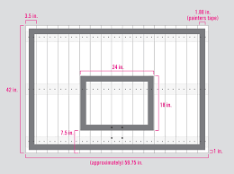 Use a pencil ruler to draw a rectangle exactly 2 inches from the edge of your backboard on all sides. Indoor Basketball Hoop Ruggy Diy