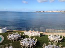 Outdoor Reception Facing The Atlantic Ocean Sea View Wedding By The Sea Romantic Wedding Venue Portugal Wedding Portugal Wedding Venues Romantic Wedding Venue