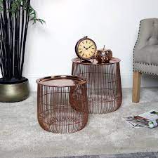 Free delivery over £40 to most of the uk great selection excellent customer service find everything for a beautiful home. Pair Of Copper Side Tables
