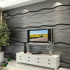 Lamex wall projects is malaysia's leading supplier & manufacturer of wallcoverings for over 27 years. 10m Roll Upgrade 3d Non Woven Wallpaper Curve Stripe Bedroom Wall Home Decor Shopee Malaysia
