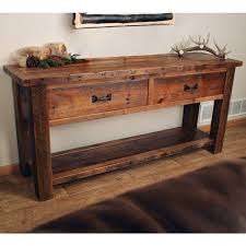 Old Sawmill Timber Frame Sofa Table Rustic Sofa Tables Rustic Console Tables Diy Sofa Table