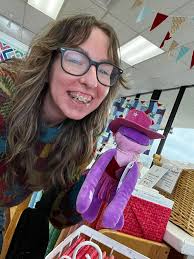 Our first cute customer looking butterfly in her new style.