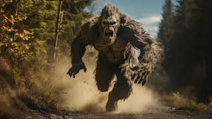 Scary And Ultra Realistic Bigfoot Running In The Woods | Premium  AI-generated image