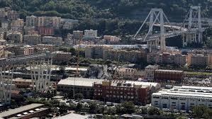 Rescuers at the site of the collapsed bridge in genoa (image. Pope Francis Prays For Victims Of Bridge Collapse In Italy Vatican News