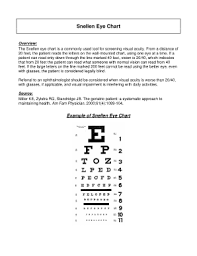 Fillable Online Healthcare Uiowa Snellen Eye Chart