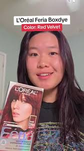 Loreal Paris Feria Hair Dye with Color Booster Red Velvet Dark Hair