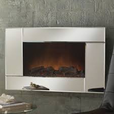 Mirrored Wall Fireplace With Remote From Midnight Velvet The Crisp Modern Lines Of The Mirrored Frame Showcase The Warm Glow W Fireplace Wall Home Fireplace