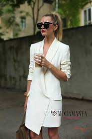Gomlek Ve Ceket Elbise Modasi Blazer Elbise Tarz Moda Is Giyim