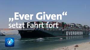 The current position of ever given is at north east atlantic ocean (coordinates 40.52126 n / 9.83901 w) reported 14 mins ago by ais. Nach Streit Uber Suezkanal Blockade Frachter Ever Given Fahrt Wieder Youtube
