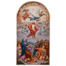 Exceptional Meissen Porcelain Plaque Of The Ascension Of Christ Meissen Vintage Painting Antiques