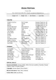 An acting resume is a resume specially formatted for an actor who is seeking a role in film, tv, theater or another acting medium. 5 Acting Resume Examples Resume Writing Guide Cv Nation