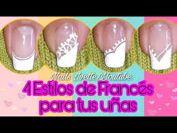 90 diseños de uñas blancas decoradas en tonos, mate, nacar y combinaciones como el dorado, plata, negro y rosa ideas 2020. 4 Disenos De French O Frances Para Tus Unas En Blanco Youtube