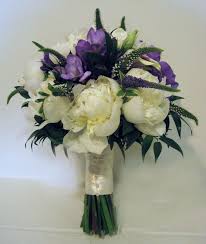17 piece package silk flower wedding bridal bouquets sets purple. Violet Wedding Bouquet Peony Purple White Cream Ivory Wedding Flower Bridal Party Bouquet Purple Wedding Bouquets Purple Bridal Bouquet Wedding Flowers
