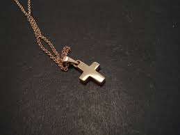 Diamond cross pendant sale $150.00. Chunky Little Cross Pendant 9ct Rose Gold Christopher William Sydney Australia Antique Ruby Coral And Tribal Jewellery