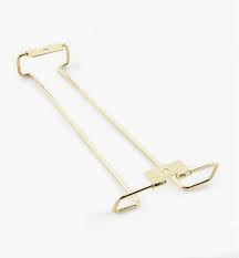 This wine glass rack screws easily into the wall for a firm, sturdy hold, so you don't have to worry about hearing the awful crash of a poorly constructed version coming from your kitchen. Hanging Wine Glass Racks Lee Valley Tools