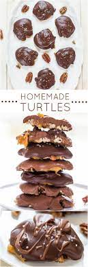 Homemade Turtles Fast Easy No Bake And Just 4 Ingredients Chewy Gooey Salty And Sweet Homemade Always Tastes Bet Desserts Candy Recipes Dessert Recipes