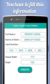 Even fake card numbers have to follow the pattern to be verifiable. Fake Credit Card Maker Prank Apk 1 0 Download For Android Download Fake Credit Card Maker Prank Apk Latest Version Apkfab Com