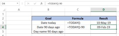 Please solve it … because i am unable to find out the solution. Calculate Date 90 Days Ago In Excel Excelchat Excelchat