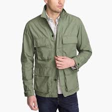 Contrast piping or stripes along the collar's edge = stylish tie. Field Jacket Mens Jackets Discount Mens Clothing Outerwear Jackets