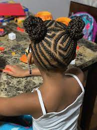 Braids In Two Knots Kids Hairstyles Hair Styles Braided Hairstyles