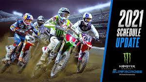 We love freedom share and spread your pride visit this store. Monster Energy Supercross 2021 Schedule Update Motor Sports Newswire