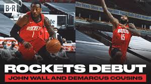New rockets center demarcus cousins is in strong physical shape, per longtime beat writer jonathan feigen of the houston yahoo sources: John Wall And Demarcus Cousins Make Rockets Debut Youtube
