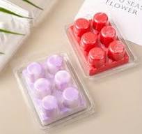 10pcs of Clear Plastic Clamshells for Wax Melts in Square, Heart, And Round Shapes - Ideal for DIY Candle Making