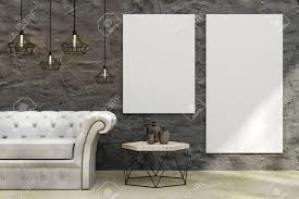 Rebrand the look of your living space with the. Contemporary Concrete Living Room Interior With Leather Sofa Stock Photo Picture And Royalty Free Image Image 97225816