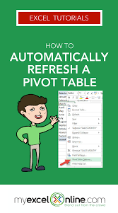 Automatically Refresh A Pivot Table Myexcelonline Pivot Table Microsoft Excel Tutorial Excel Tutorials