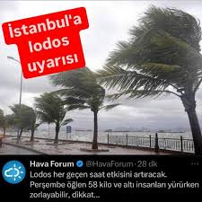 �stanbul 'da Lodos Uyar�s�