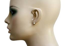 9ct Gold Mother of Pearl Studs 4mm Ball Earrings Made in UK