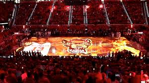 nc state basketball new pregame projections onto the court