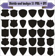 Shields And Badges Vintage Motif Shapes Pack Silhouette Vector Clipart Png Eps Digital Files Scrapbook Supplies Instant Download In 2021 Silhouette Vector Scrapbook Supplies Badge