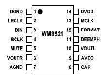 مخطط دائرة WM8521