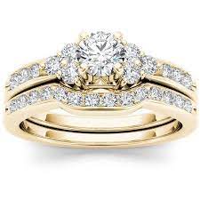 Imperial Diamond 1 Carat T W Diamond Classic 14kt Yellow Gold Engagement Ring Set Walmart Com In 2021 Bridal Ring Sets Yellow Gold Yellow Gold Engagement Ring Set Yellow Gold Wedding Ring