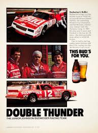 The winner is determined by whoever lasts the longest during the race. Double Thunder One Of The Coolest Junior Johnson Teams Ever You Just Can T Go Wrong With Darrell Waltrip And Neil Nascar Racing Budweiser Nascar Drivers
