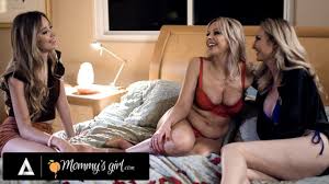 MOMMYS GIRL - Busty MILF Brings Her Stepdaughter Haley Reed On Her  Honeymoon Trip With Nina Elle