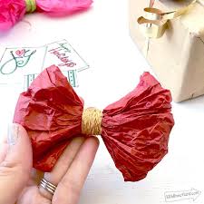 How to make a big bow out of ribbon. Quick And Easy Diy Tissue Paper Bow 100 Directions