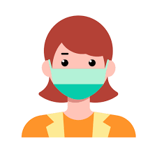 Masker respirator sekali pakai, masker sekali pakai, biru, medis, bahan png. Mask Female Coronavirus Protection Free Icon Of Coronavirus How To Protect Yourself